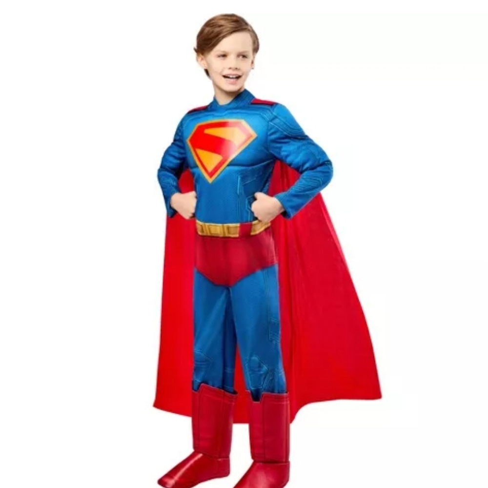 DC Comics Superman Halloween Light Up Costume Jumpsuit Size 6